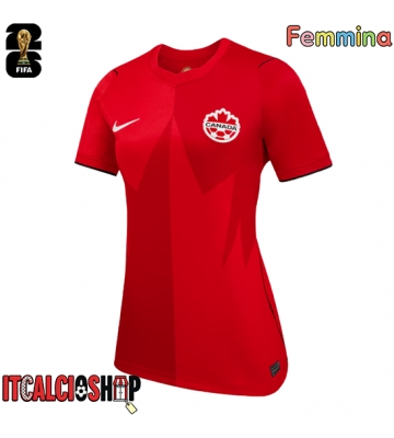 Canada Prima Maglia Femmina Mondiali 2026 Manica Corta